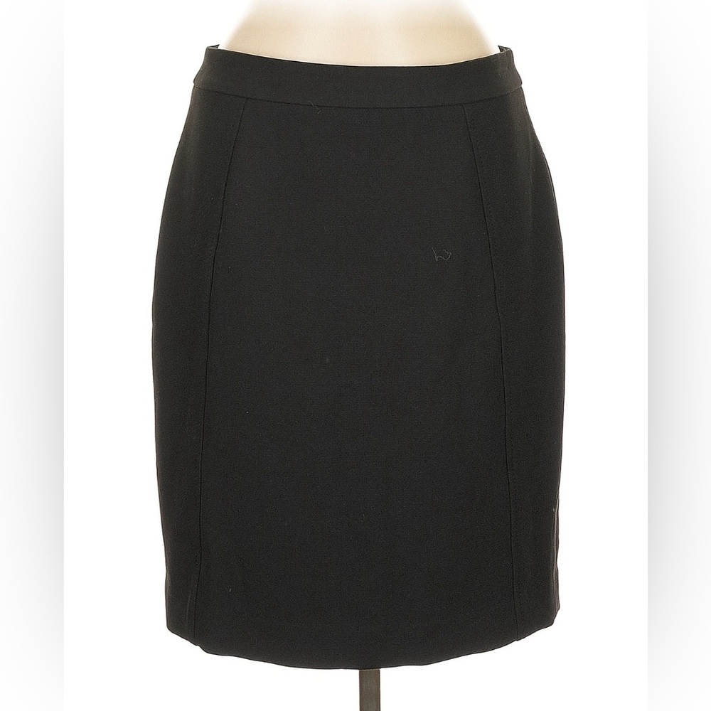 Halogen Black Knee-Length Pencil Skirt for Work